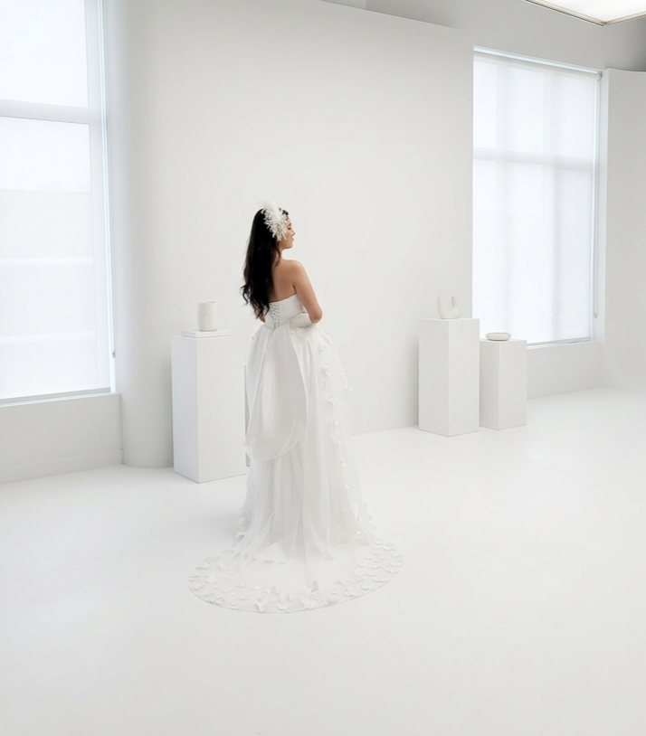 Bespoke Luxury Satin Bridal Gown - The Elite Collection