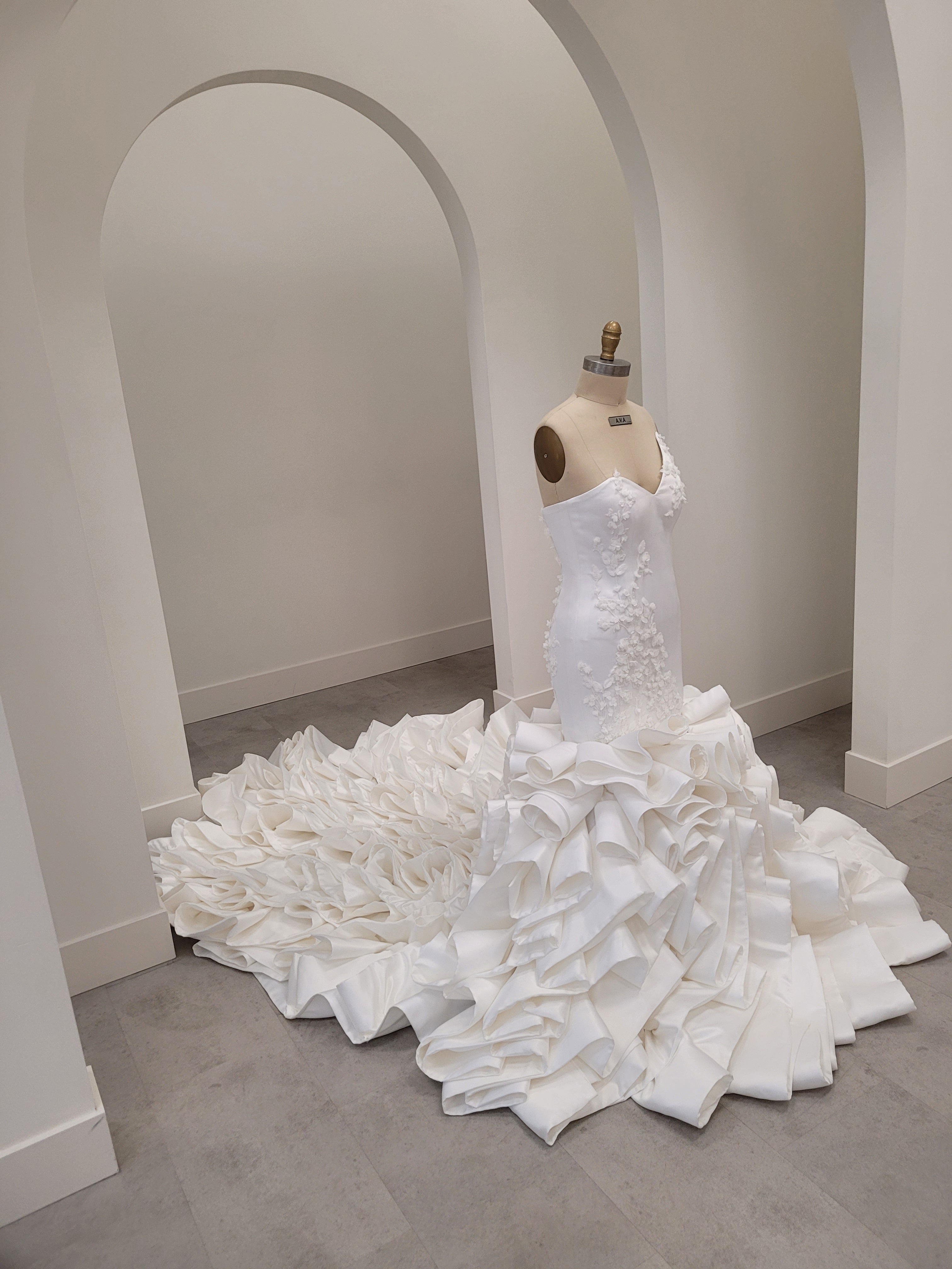 Bespoke Floral Couture Bridal Gown - The Inner Light Collection