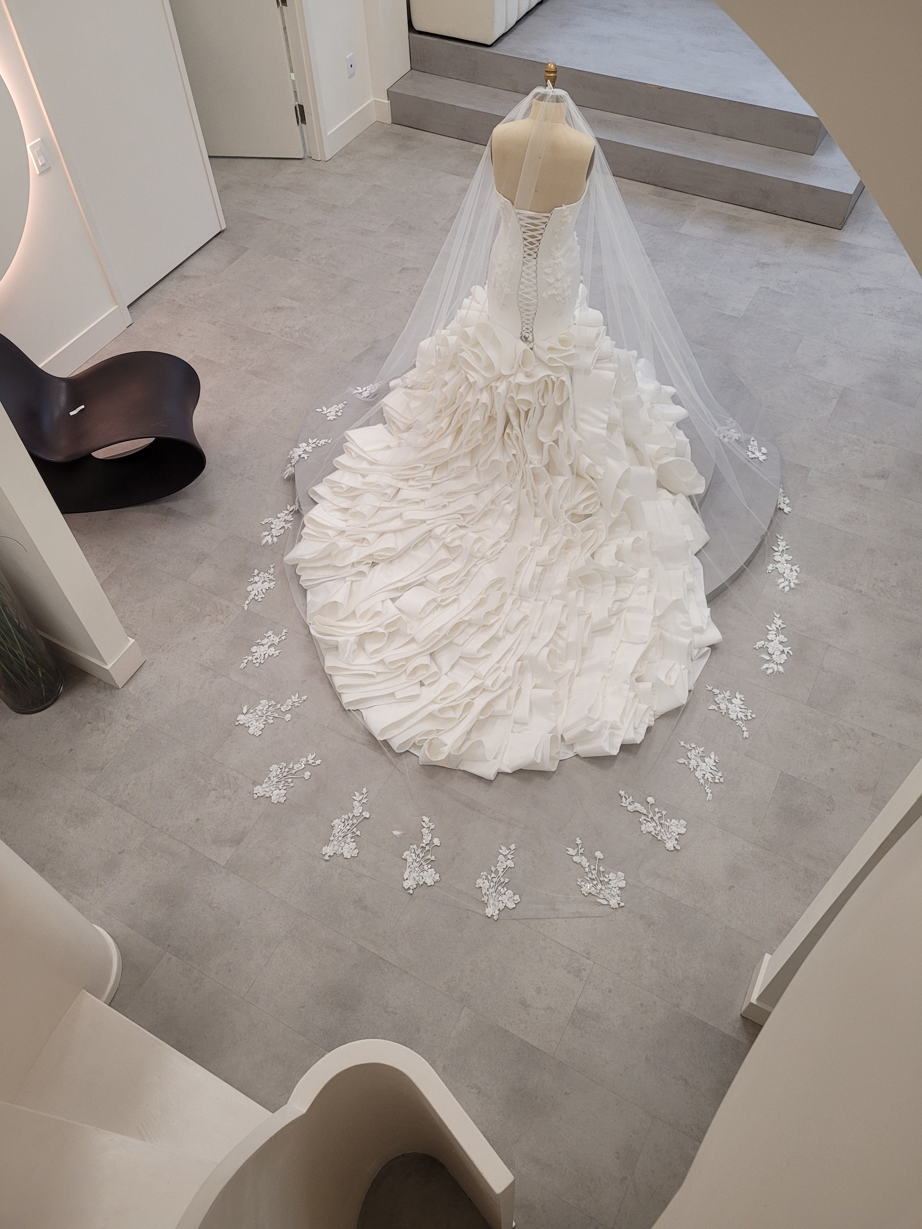 Bespoke Floral Couture Bridal Gown - The Inner Light Collection
