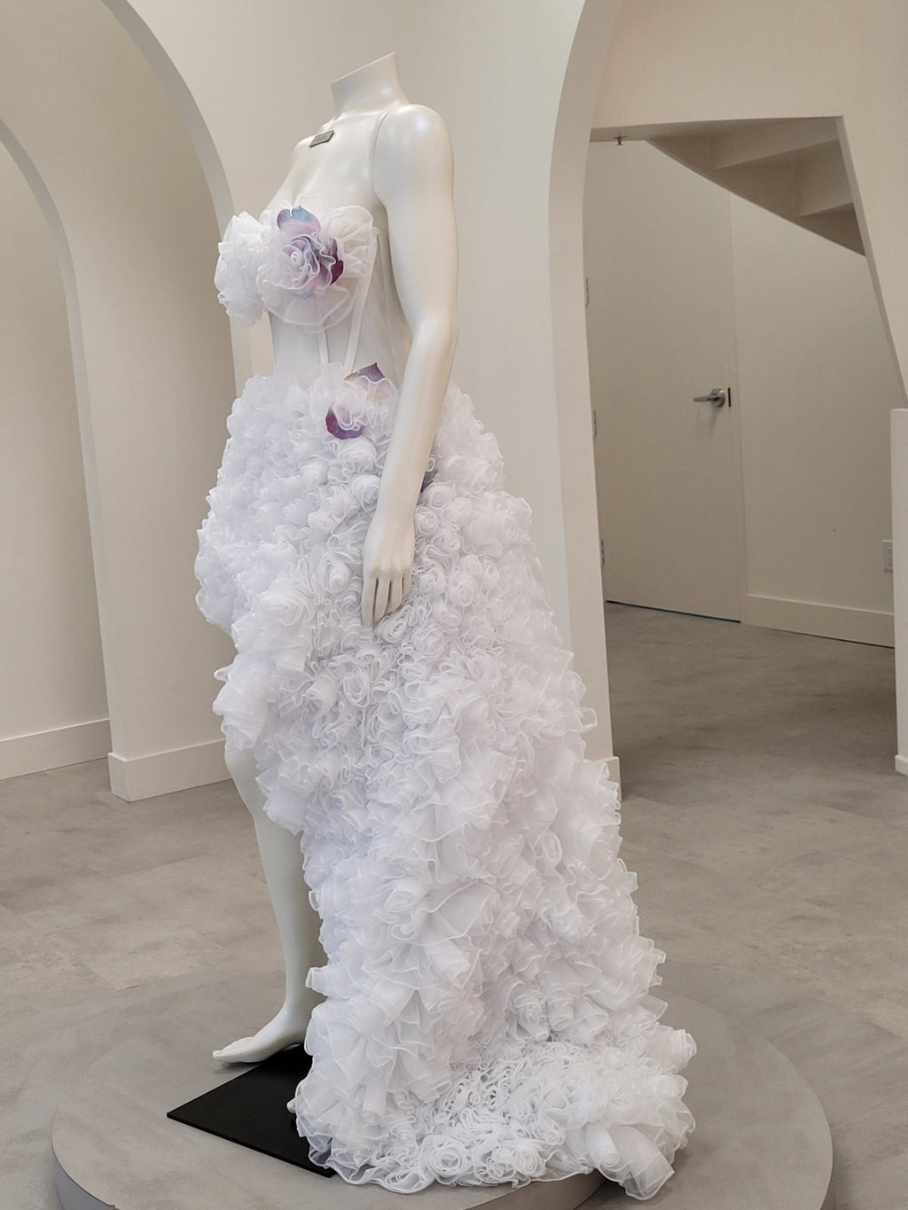 Hand-Embroidered Floral Gown | Premium Tulle & Satin