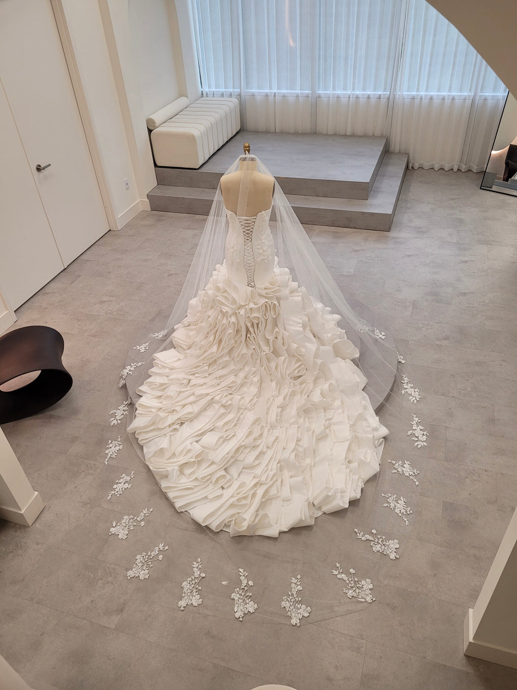 Bespoke Floral Couture Bridal Gown - The Inner Light Collection