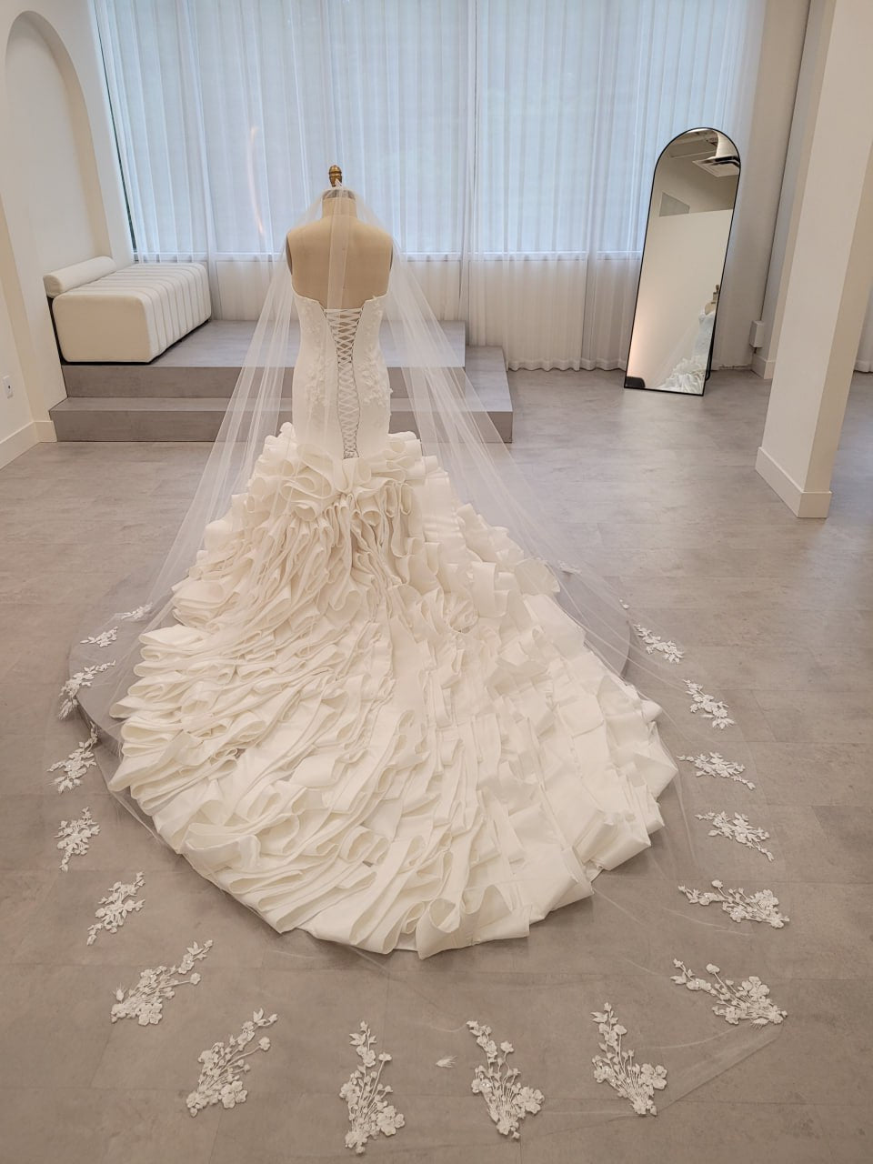 Bespoke Floral Couture Bridal Gown - The Inner Light Collection