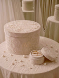 Ava Elite | Signature Hand-Embellished Pearled Velvet Bridal Box