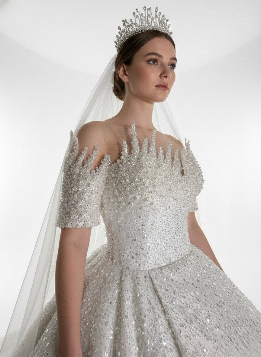 AVA ELITE - Hand-Tailored Luxury Satin Bridal Gown